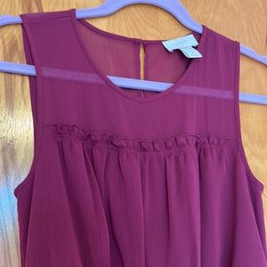 Burgundy Loft dress